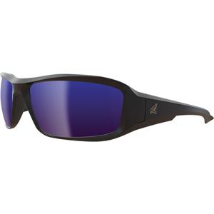 Brazeau Safety Glasses - Meets/Exceeds CSA Z94.3/ANSI Z87+/MCEPS GL-PD 10-12, Blue Mirror, Anti-Scratch/Polarized, Black, Nylon/PC