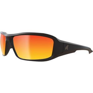 Brazeau Safety Glasses - Meets/Exceeds CSA Z94.3/ANSI Z87+/MCEPS GL-PD 10-12, Mirror/Red, Anti-Scratch/Polarized, Black, Nylon/PC