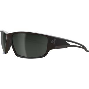 Kazbek Safety Glasses - Meets/Exceeds CSA Z94.3/ANSI Z87+/MCEPS GL-PD 10-12, Silver Mirror, Anti-Scratch/Polarized, Black, Nyl/TPR/PC