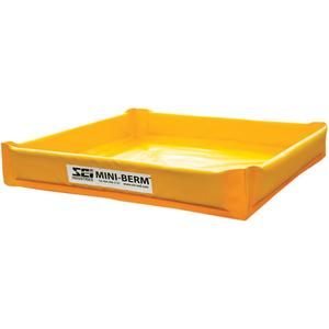 Yellow PVC Mini-Berm - 34 US gal., Polyvinyl Chloride
