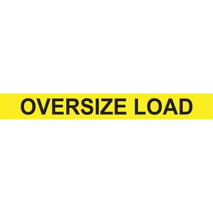 Oversize Load Heavy Haul Sign - Aluminum, 96", 12", 3 mm, Black & Yellow
