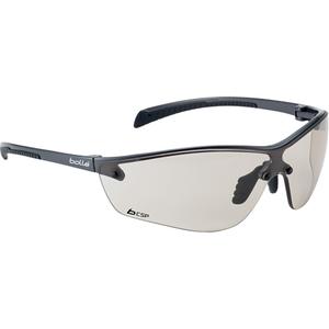 SILIUM+ Safety Glasses - None, Copper, Anti-Fog/Anti-Scratch, Half, PC/TPR, Black