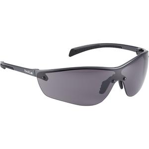 SILIUM+ Safety Glasses - None, Smoke, Anti-Fog/Anti-Scratch, Half, PC/TPR, Black