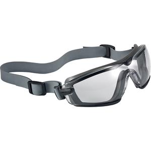 Cobra TPR Compact Safety Goggles - Closed, Clear, None, Anti-Fog/Anti-Scratch, Isoprene, Sealed, PC/TPR, Black/Grey