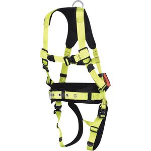 FBH-70110A PeakPro Plus Series Safety Harness with Trauma Strap - Fall Arrest, A, Large, Back, Quick-Connect, Quick-Connect, CSA Z259.10