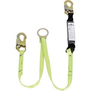 SA-5405-4 Shock Absorbing Lanyard - 4', Meets/Exceeds CSA-Z259.11, 110 lbs., 220 lbs., Snap Hook, Snap Hook, Polyester, Pack, 1, 4' at 220 lbs., 6', 1800 lbs., 3