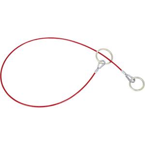 AS-21110-4 4' Cable Anchor with O-Ring Ends - Permanent, Sling, 1/4", Galvanized Steel, 5000 lbs. (22 kN), CSA, ANSI