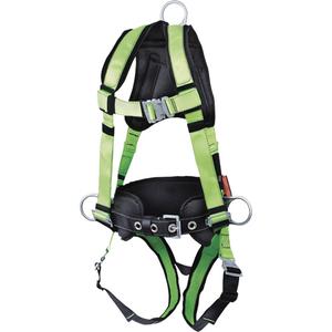 FBH60110A1020-L PeakPro Series Safety Harness - Work Positioning/Fall Arrest, AP, Large, Back - Side, Quick-Connect, Quick-Connect, Friction, 3