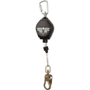 SRL-73302-20LE Self-Retracting Lifeline - 20', 1, Galvanized Steel, Swivel, Snap Hook, Aluminum, Carabiner, Steel, SRL-LE, 4.12 kN (926 lbf), 310 lbs. (141 kg), CSA Z259.2.2-2017, ANSI Z359.14-2014, Class B
