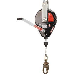 SRL-73303-60 Cable Self-Retracting Lifeline with Recovery - 60', 1, Galvanized Steel, Swivel, Snap Hook, Aluminum, Carabiner, Steel, SRL, 8 kN (1350 lbf), 310 lbs. (141 kg), CSA Z259.2.2-2017, ANSI Z359.14-2014