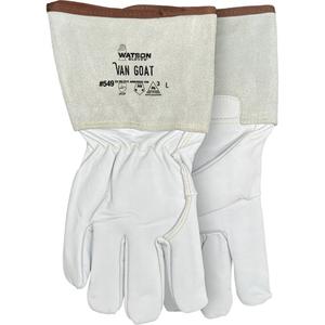 549 Van Goat Arc Rated Cut-Resistant Gloves - Large, Medium, X-Large, 2X-Large, Stainless Steel/Polyester/Cutshield™/Goatskin/Para-Aramid, Not Coated, Not Coated, ASTM ANSI Level A6/EN 388 Level F, EN 388 Level 3
