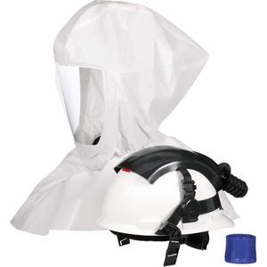Versaflo™ S-Series Hood Assembly S-665 with Inner Collar & Hardhat - Standard, Hard Top, None, 1000, White, 3M™ Powered Air Purifying and Supplied Air Respirator Systems