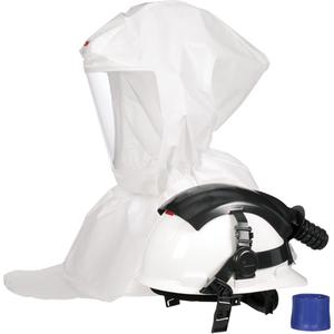 Versaflo™ S-Series Painter's Hood Assembly S-767 with Inner Shroud & Hardhat - Standard, Hard Top, Single, 1000, White, 3M™ Powered Air Purifying and Supplied Air Respirator Systems