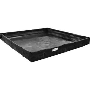 Spill Containment Berm - 1496 US gal., L-Bracket, Black