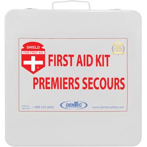 Shield™ First Aid Kit - Meets/Exceeds CSA Z1220-24 Type 2 Low-Risk Environment, Medium (26-50 Workers), Metal Box, Bulk