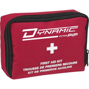 Dynamic™ First Aid Kit - Meets/Exceeds CSA Z1220-24 Type 1 Personal, Personal (1 Worker), Pouch, Bulk, (10) Adhesive Plastic Strips 1'' X 3''; (2) Adhesive Finger Tips Dressing Large; (2) Adhesive Knuckle Tips Dressing; (2) Adhesive Fabric Squares 2'' X 3''; (6) Gauze Pad 3" x 3" Sterile; (1) Conform Bandage 2'' X 5 Yards; (2) Compress Bandage 4'' Sterile; (1) Triangular Bandage; (1) Adhesive Tape 1'' X 2.5 Yards; (2) Antibiotic Cream; (6) Benzalkonium Antiseptic Wipes; (4) Hand Cleaning Wipes; (2) Disposable gloves (1 pair); (1) Tweezers 4 1/2"; (1) Biohazard Bag