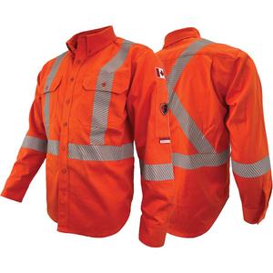 Atlas Guardian® FR/AR Work Shirts with 2" Striping - X-Small, Small, Medium, Medium (Tall), Large, Large (Tall), X-Large, X-Large (Tall), 2X-Large, 2X-Large (Tall), 3X-Large, 3X-Large (Tall), 4X-Large