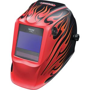 VIKING™ 2450 Street Rod® Welding Helmet - Graphics, 3.82" L x 2.44" W, 5 - 13, (1) Welding Helmet; (1) Helmet Bag; (1) Bandana; (5) KP2898-1 Outside Cover Lenses; (2) KP3044-1 Inside Cover Lenses; (1) Decal Sheet