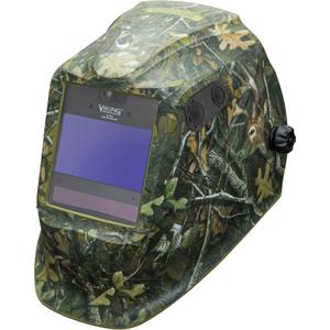 VIKING™ 2450 ADV Series White Tail Camo® Helmet - Graphics, 3.82" L x 2.44" W, 5 - 13, (1) VIKING 2450ADV Welding Helmet; (1) Bandana; (5) KP2898-1 Outside Cover Lens; (2) KP2931-1 Inside Cover Lens; (1) Decal Sheet