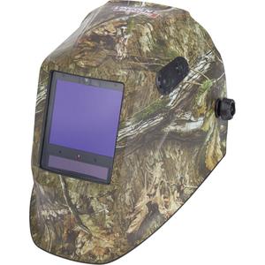 VIKING™ 3350 ADV Mossy Oak® Country DNA® Welding Helmet - Graphics, 3.74" L x 3.15" W, 5 - 13, (1) VIKING™ 3350 ADV Welding Helmet; (1) Bandana; (1) Protective Drawstring Bag; (1) Helmet Sticker Sheet; (5) KP2898-1 Outside Cover Lenses; (2) KP5244-1 Inside Cover Lenses