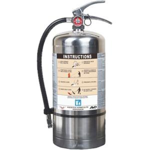 Fire Extinguisher for Lithium-ion Battery Fire Protection - AVD, Water, 6 L, 10' - 12', Wall, ULC, 195 PSI, 20", 7.5", 7.5"