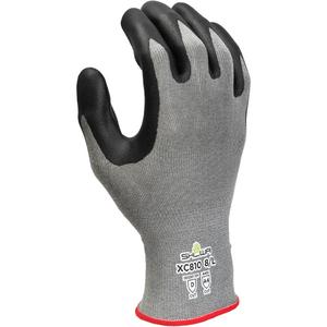 XC810 Cut-Resistant Gloves - Large/8, Small/6, Medium/7, X-Large/9, 2X-Large/10, 18, HPPE, Nitrile, Dipped Palm, ASTM ANSI Level A4/EN 388 Level D, EN 388 Level 4, EN 388 Level 4, EN 388 Level 2