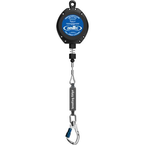 Self-Retracting Lifeline - 30', 1, Galvanized Steel, Swivel, Without Unit Connector, Locking Snap Hook, Aluminum, SRL-LE, Maximum 1,350 lbs. (6kN), 130 lbs. to 310 lbs. (59kg to 140kg)