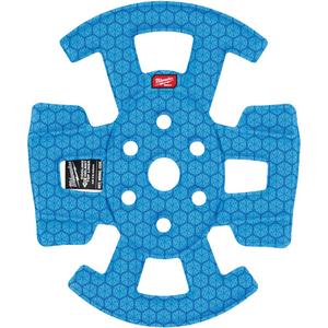 BOLT™ Safety Helmet Cooling Liner - Blue, Polyester, 8.12", 10", 0.25"