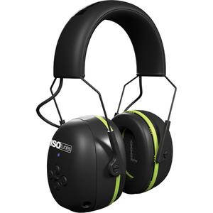 Black & Green Air Defender Bluetooth Earmuffs - Headband, A, 24, 1-Year Limited