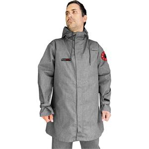 CoreMAX FR 35" Jacket with Attache Hood - 3X-Large, Grey