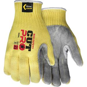 CutPro® Cut Resistant Work Gloves with Split Leather Palm - Large, Small, Medium, X-Large, 7, Kevlar®, Not Coated, Not Coated, ASTM ANSI Level A3, ANSI/ISEA 105:2024 Level 3