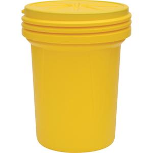 Lab Pack Plastic Barrel Drum with Screw-On Lid - 28.25", 30 US gal., Stationary/Mobile, 19.88", 16.25", 22.5", 28.25"