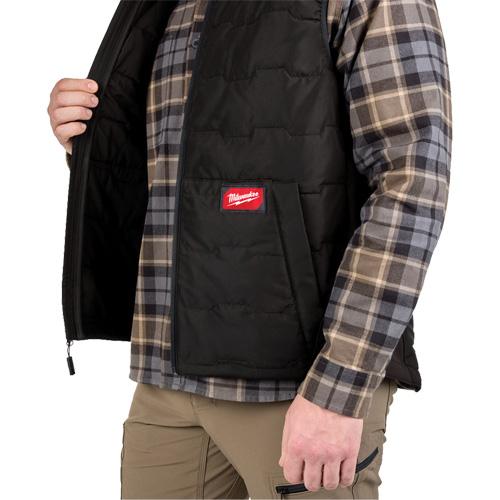 FREEFLEX™ Lightweight Insulated Vest - Polyester, Small, Medium, Large, X-Large, 2X-Large, 3X-Large, Black, Men's, 0.75", 27.5" - Image 9
