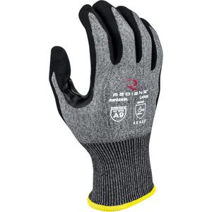 RWG589 Cut Protection Coated Gloves - 2X-Large, 18, HPPE, Foam Nitrile, Dipped Palm, ASTM ANSI Level A9/EN 388 Level F, EN 388 Level 4/ANSI/ISEA 105 Level 6/Unrated, EN 388 Level 4, EN 388 Level 2/ANSI/ISEA 105 Level 4