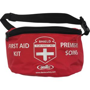 First Aid Kit - British Columbia, Personal (1 Worker), Fanny Pack, Bulk, Class 1, (12) 80-0053-0 Plastic Adhesive Strips (3/4′ x3′); (1) 80-0034-0 Elastoband Knuckles L/S singles; (6) 80-0635-0 Gauze Pads Sterile 3″ x 3″; (2) 80-0660-0 Bandage Compress Sterile (4″ X 4″); (6) 80-0396-0 Alcohol Prep Pads 200/Box; (4) 80-2472-0 Hand cleansers Min; (1) 80-0075-0 Adhesive Tape (core) 2.5 cm x 4.5 m; (1) Biohazard Disposal Bag; (1) 80-0682-0 Triangular Bandage 40″; (1) Fanny Pack; (1) Label