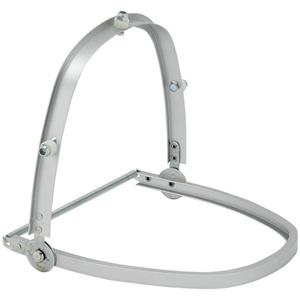 Aluminum Bracket for Non-Slotted Hard Caps - (1) Bracket; (3) Bolts; (3) Nuts; (3) Spacers, Silver