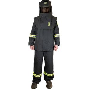 TCG™ 2XL Arc Flash Suit Kit - 40 cal/cm², 4, NFPA 70E/ASTM F1959/ASTM F1506/Meets/Exceeds CSA Z462/ANSI Z87.1/ASTM F2178, Hood; Coat; Bib-Overalls; Hood Ventilation System & Light, 2X-Large, ANSI/ISEA Z89.1