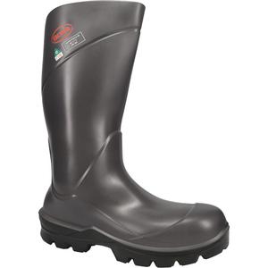 Boss® Footwear Full Safety Boot - Polyurethane, 4, 5, 6, 7, 8, 9, 10, 11, 12, 13, 14, 15, Steel, Puncture Resistant, Meets/Exceeds CSA Green Triangle, Impermeable, Grey