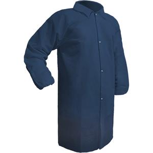 Care™ Lab Coat - Polypropylene, Medium, Large, X-Large, 2X-Large, Blue