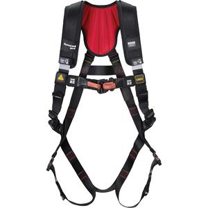 Miller® H500 Arc Flash Full-Body Safety Harness - Fall Arrest/Arc-Resistant, ADLR, 420 lbs., Universal, Small/Medium, 2X-Large, Back, Quick-Connect, Quick-Connect, ASTM F887 OSHA 1926.502, Certified ANSI Z359.11-2021 & CSA Z259.10-2018 Classes A