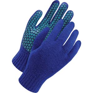 Deny® Wool Glove with PVC Grip - Large, Glove, Blue