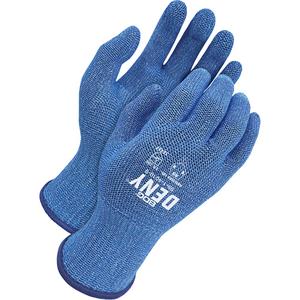 Deny® Cut-Resistant Food Contact Gloves - 10, 10, HPPE, Not Coated, Not Coated, ASTM ANSI Level A9/EN 388 Level F, ANSI/ISEA 105 Level 3, EN 388 Level 4, Unrated, Unrated, Blue, EN 1186