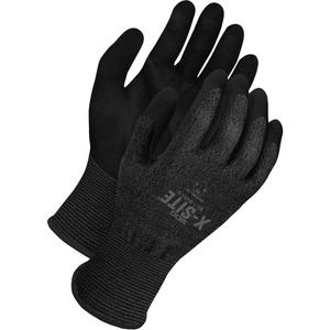 X-Site® Coated Cut-Resistant Touchscreen Gloves - 10, 13, HPPE, Polyurethane, Dipped Palm, ASTM ANSI Level A2, ANSI/ISEA 105 Level 6, Unrated, ANSI/ISEA 105 Level 3, Unrated, Black