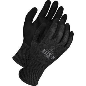 X-Site® Coated Cut-Resistant Touchscreen Gloves - 10, 18, HPPE, Polyurethane, Dipped Palm, ASTM ANSI Level A4, ANSI/ISEA 105 Level 6, Unrated, ANSI/ISEA 105 Level 3, Unrated, Black