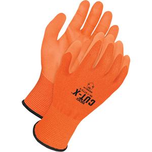 Cut-X® Cut-Resistant Touchscreen Gloves - 10, 18, HPPE, Foam NBR, Dipped Palm, ASTM ANSI Level A4, ANSI/ISEA 105 Level 6, Unrated, ANSI/ISEA 105 Level 4, Unrated, Orange