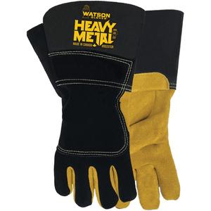 Black Velvet Winter Heavy Metal Welding Gloves - Small, Medium, Large, X-Large, 2X-Large, Non-Knit, Split Elkhide, Not Coated, Not Coated, ASTM ANSI Level A5, Unrated, Unrated, Unrated, Unrated, Welding