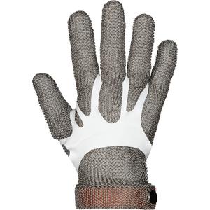 MMG Food Safe Metal Chainmail Gloves - 2X-Small, X-Small, Small, Medium, Large, X-Large, 2X-Large, Stainless Steel, Not Coated, Not Coated, ASTM ANSI Level A9, Unrated, Unrated, Unrated, Unrated