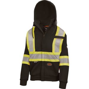 Heavyweight Safety Hoodie - Cotton, 2X-Large, Black, Women's, NFPA 2112/NFPA 70E, 2