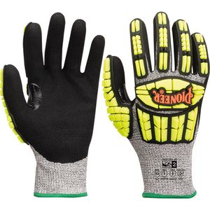 Cut and Impact-Resistant Gloves - 2X-Large, Knit Wrist, Synthetic