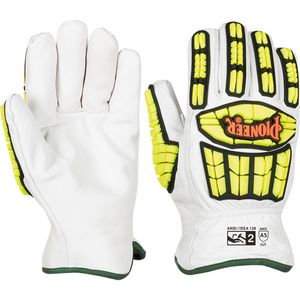 Cut and Impact-Resistant Gloves - 2X-Large, Gauntlet, Goatskin
